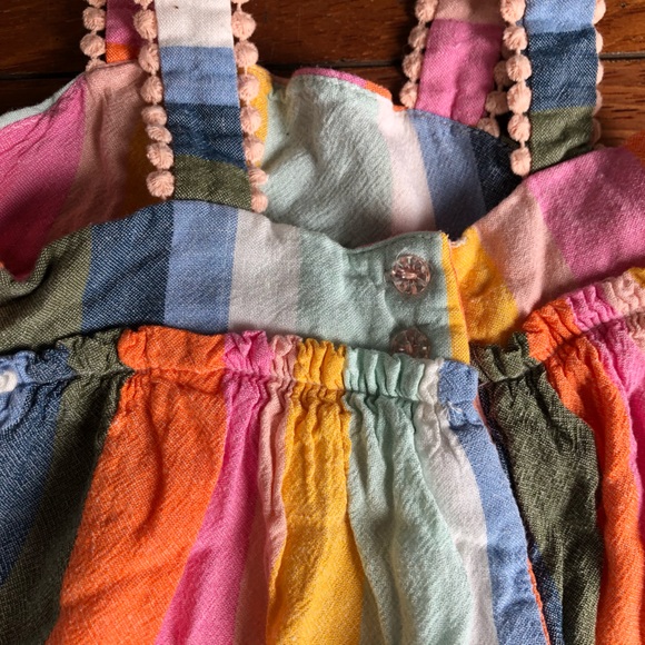 Tahari Colorful Striped Size 24 Month Sundress - Picture 8 of 12